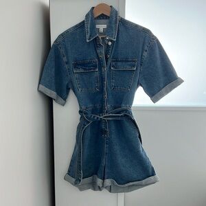 Topshop denim romper size US 2